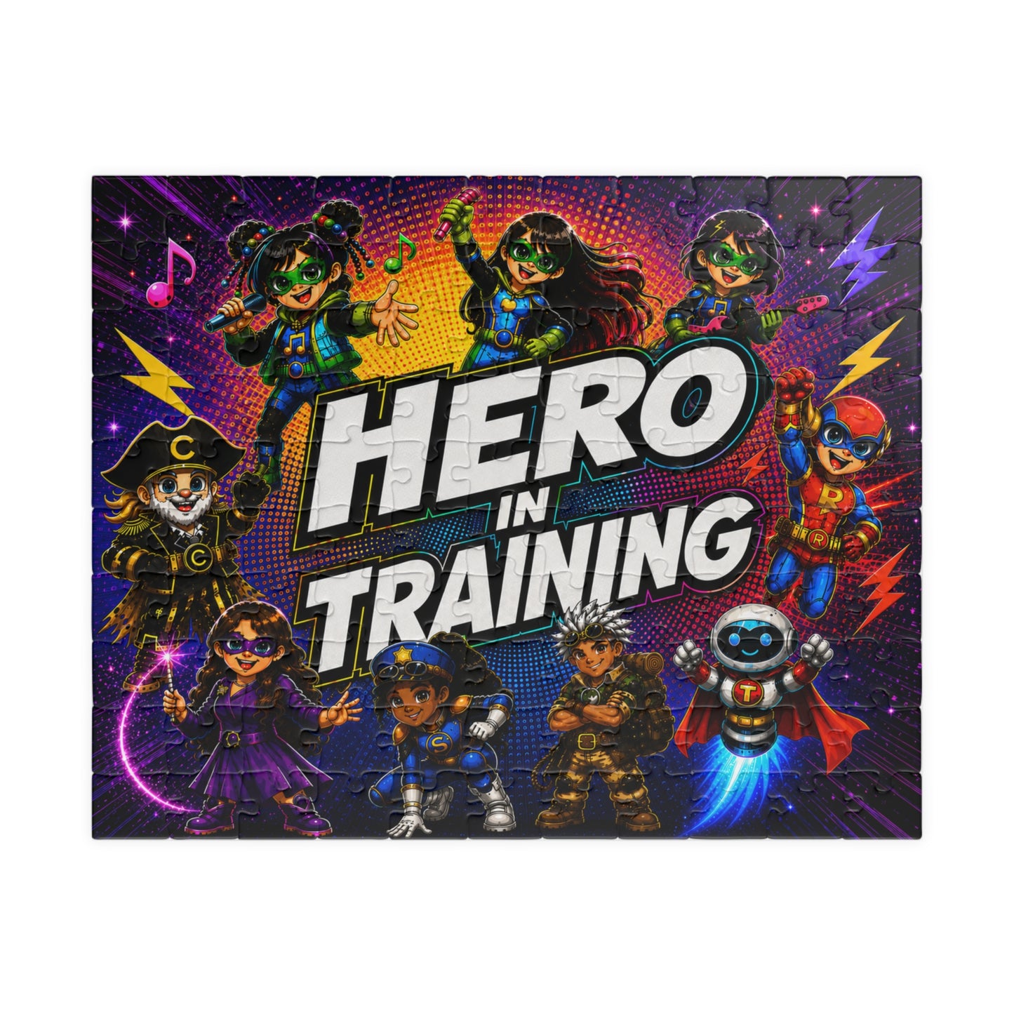 Hero In Training Jigsaw Puzzle — Kids Superhero Puzzle (110/252/520/1014 pcs)